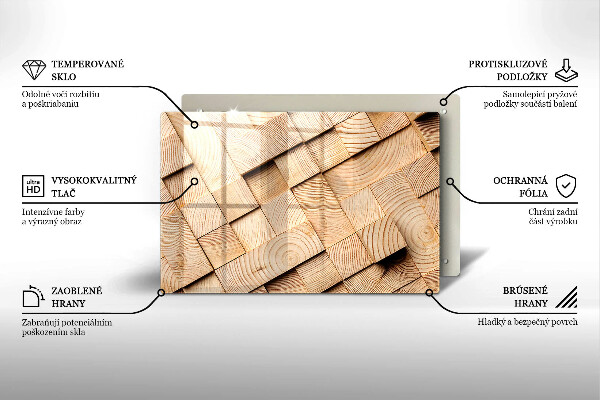 Worktop saver Wooden squares