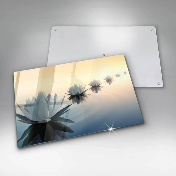 Worktop saver Lilie flowers on the water