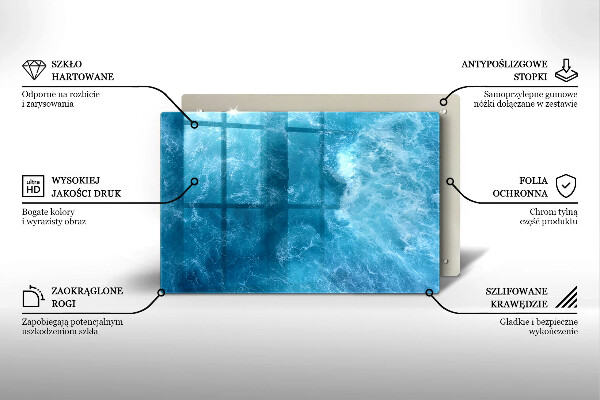 Worktop saver Blue water