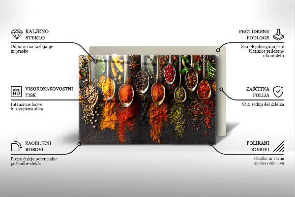 Worktop protector Spoons with spices