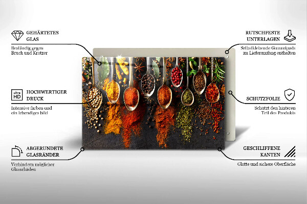 Worktop protector Spoons with spices