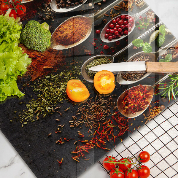 Worktop protector Spoons with spices