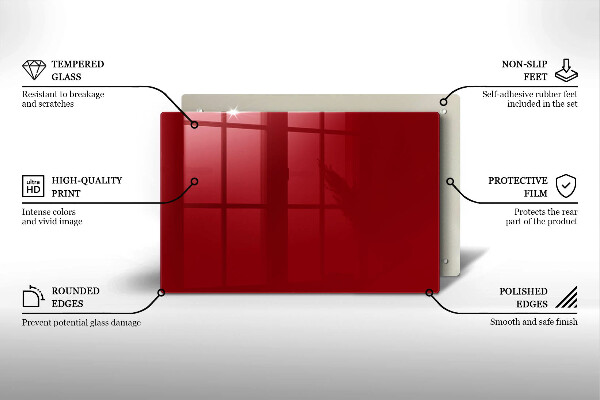 Kitchen worktop saver Red colour
