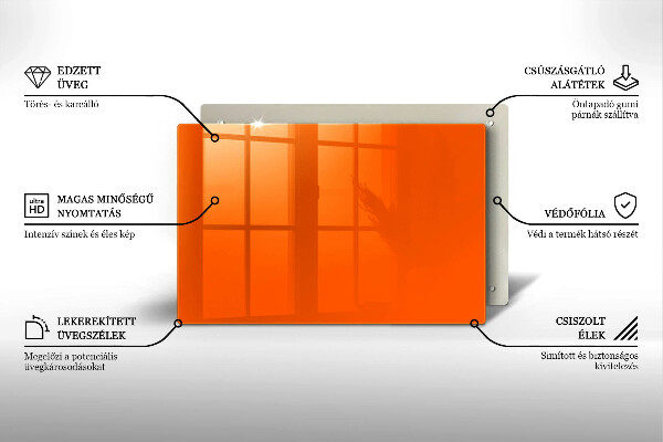 Kitchen worktop saver Orange color