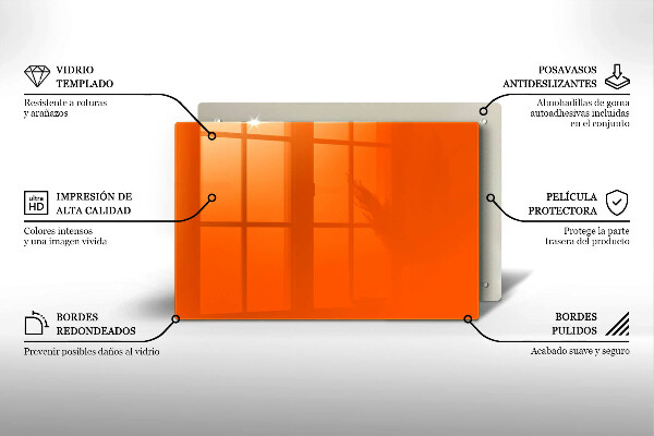 Kitchen worktop saver Orange color
