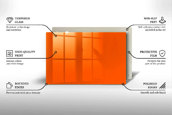 Kitchen worktop saver Orange color