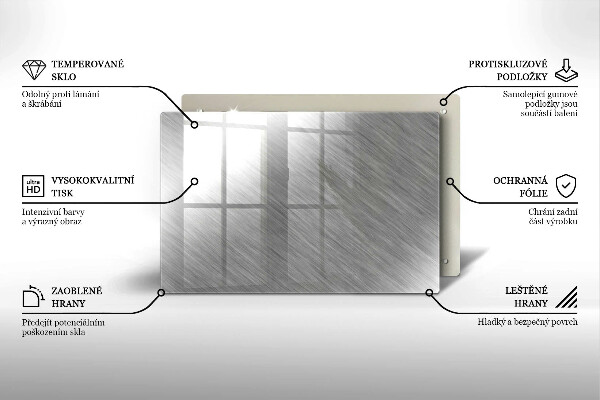 Induction hob protector Metal texture background