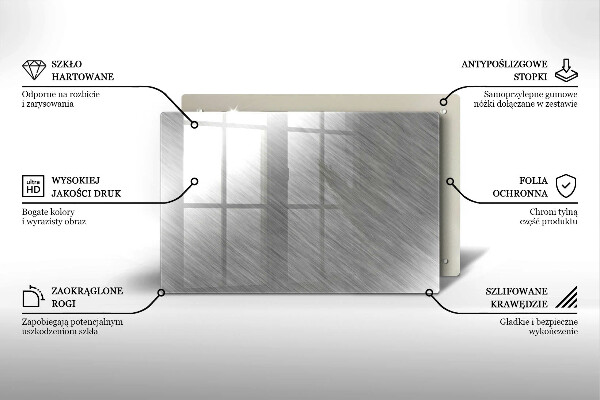 Induction hob protector Metal texture background