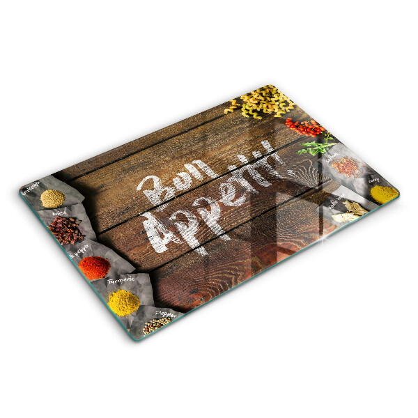 Induction hob protector Boards inscription Bon Appetit