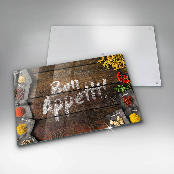 Induction hob protector Boards inscription Bon Appetit