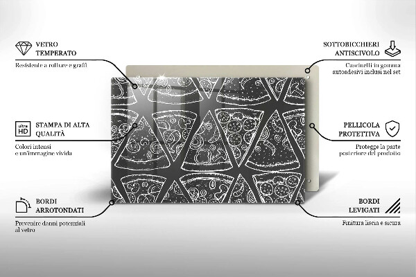 Worktop protector Pizza illustration