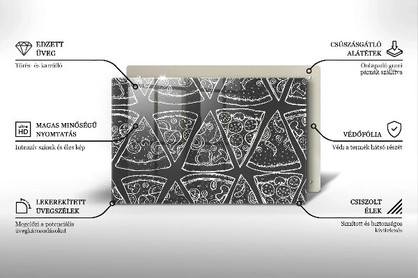 Worktop protector Pizza illustration