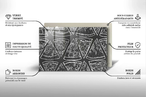 Worktop protector Pizza illustration