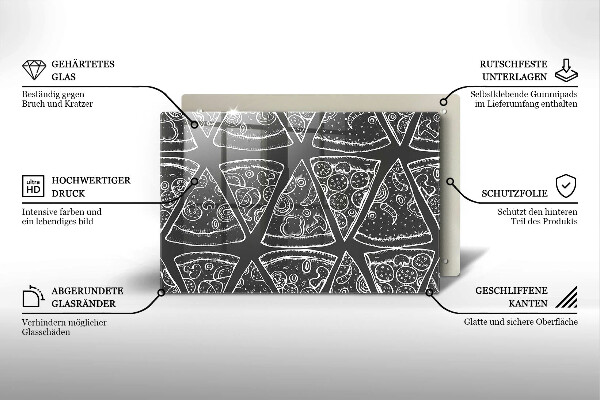 Worktop protector Pizza illustration