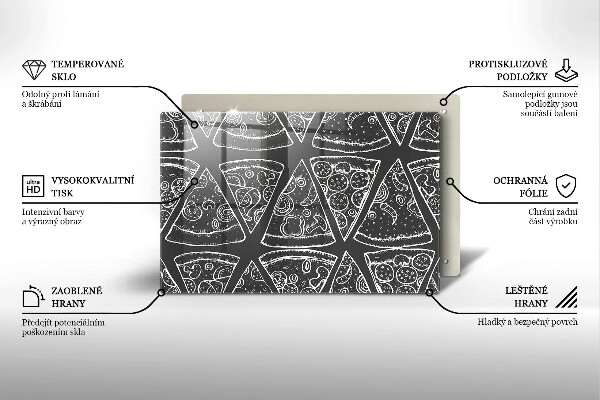 Worktop protector Pizza illustration