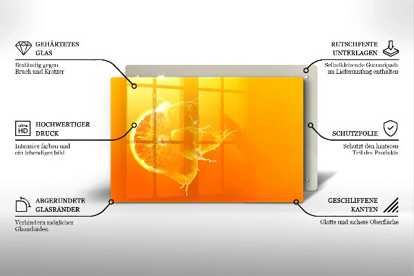 Worktop saver Juicy fruit of orange