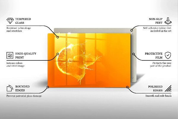Worktop saver Juicy fruit of orange