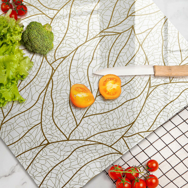 Worktop saver Line-art leaves pattern