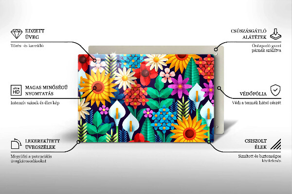 Worktop saver Illustration meadow flowers