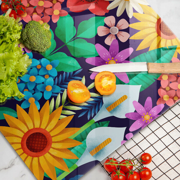 Worktop saver Illustration meadow flowers