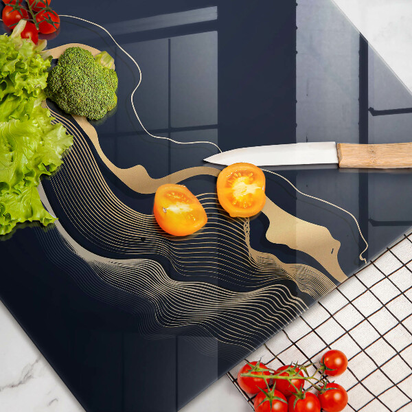 Worktop saver Abstraction golden lines