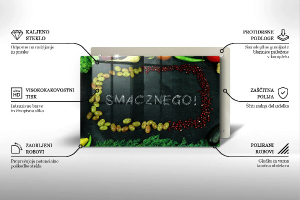 Worktop protector The inscription Tasty!