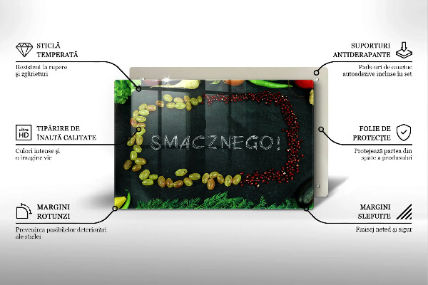 Worktop protector The inscription Tasty!