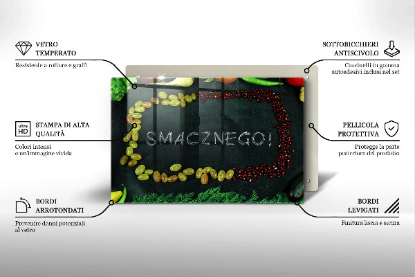 Worktop protector The inscription Tasty!