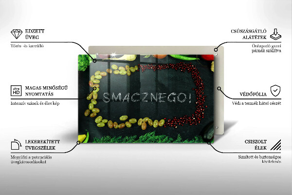 Worktop protector The inscription Tasty!