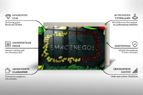 Worktop protector The inscription Tasty!