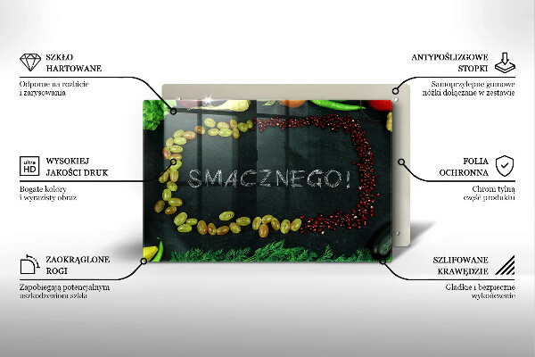 Worktop protector The inscription Tasty!