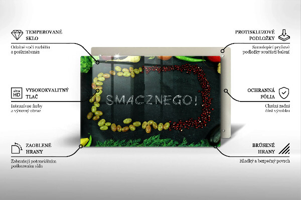 Worktop protector The inscription Tasty!