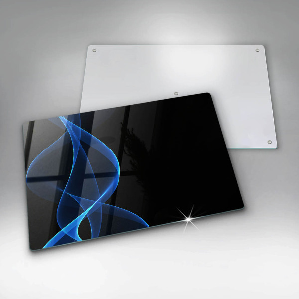 Worktop protector Blue smoke lines