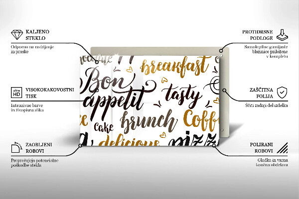 Worktop saver Text Bon Appetit