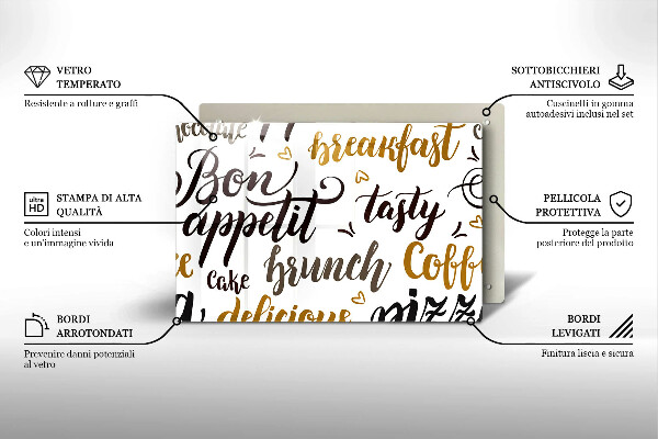 Worktop saver Text Bon Appetit