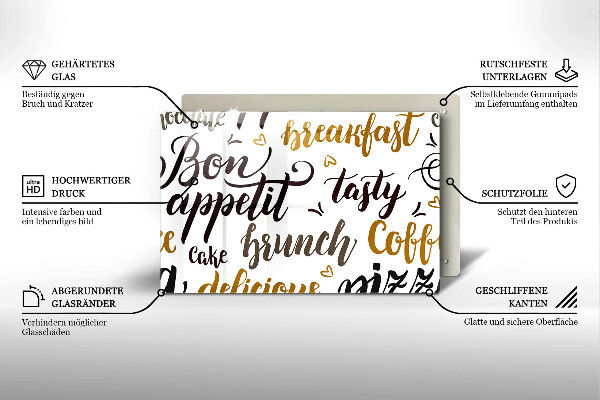Worktop saver Text Bon Appetit