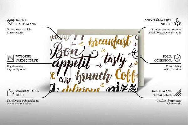 Worktop saver Text Bon Appetit