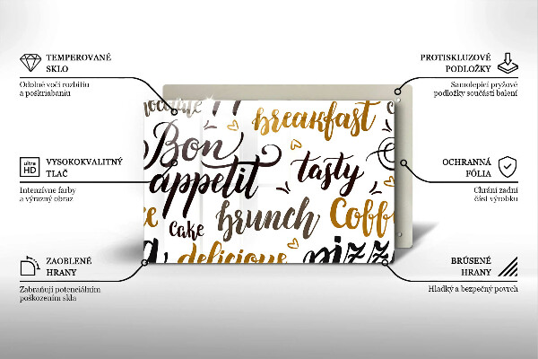 Worktop saver Text Bon Appetit