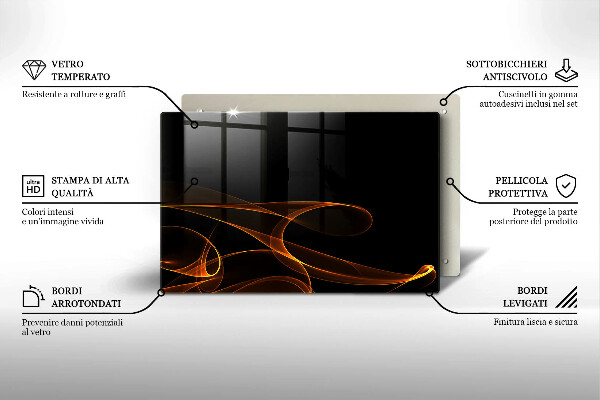 Worktop saver Abstract lines