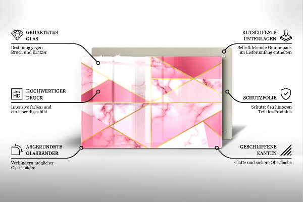 Worktop saver Geometric marble