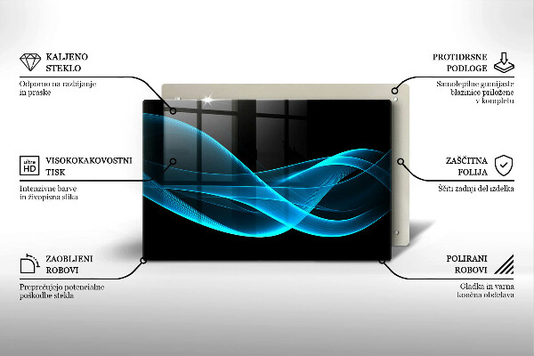 Worktop saver Blue abstraction