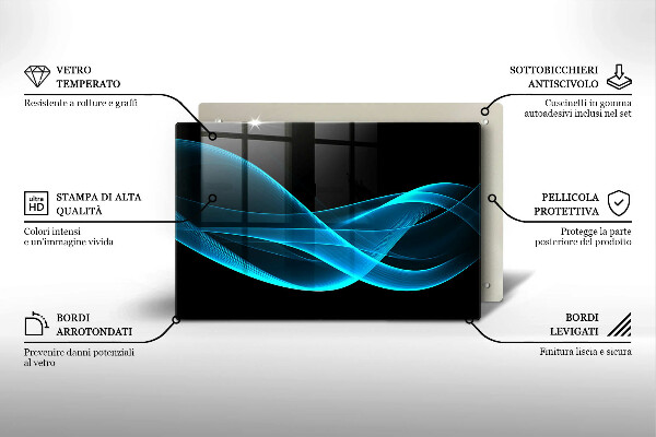 Worktop saver Blue abstraction