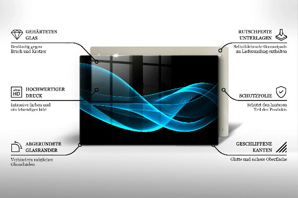 Worktop saver Blue abstraction