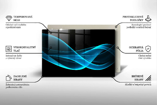 Worktop saver Blue abstraction