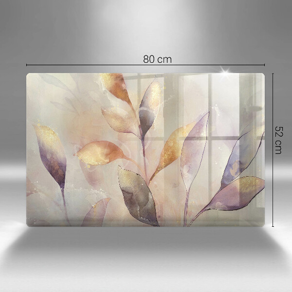 Worktop saver Painted boho leaves