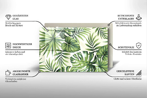 Worktop saver Illustration of the Monstera leaves