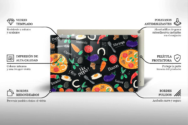 Worktop saver Food illustration