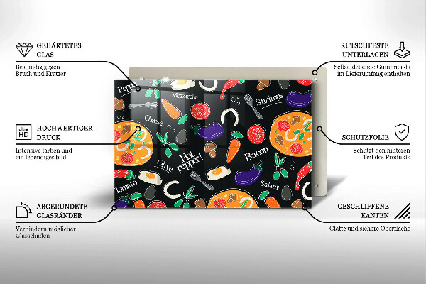 Worktop saver Food illustration