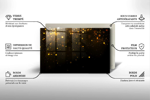 Worktop saver Golden glitter