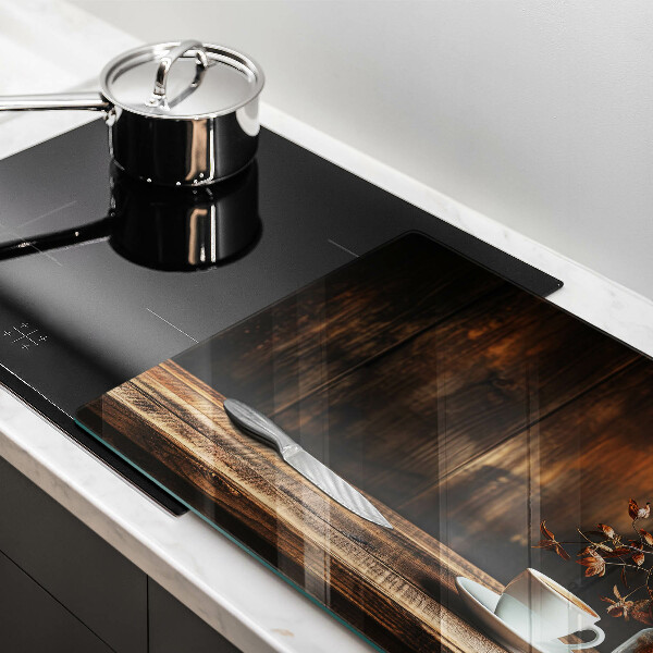 Worktop saver Coffee cup and wood